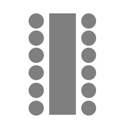 Bestuhlung Blocktafel